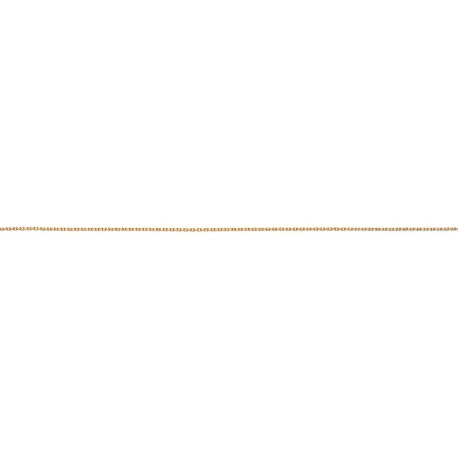 Larg. 1,2 mm - lg. 25 cm - Chaîne plaqué or - forcat limée