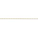 Larg. 1,5 mm - lg. 25 cm - Chaîne plaqué or - gourmette limée