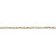 18 cm - maille serpentine - chaîne argent
