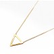 COLLIER 42CM PLAQUE OR 1TRIANGLE
