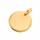 PENDENTIF PLAQUE OR MEDAILLE 15MM