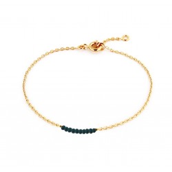 BRAS MAILLE FORCAT 10 BEADS 18 CM BLEU CANARD