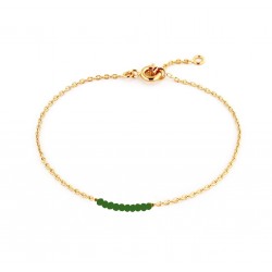BRAS MAILLE FORCAT 10 BEADS 18 CM VERT