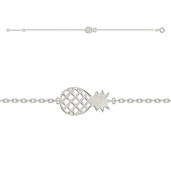 BRACELET 18CM ARGENT 925 ANANAS