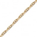 Maille forçat marine diamantée