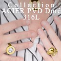 Acier PVD doré 316L