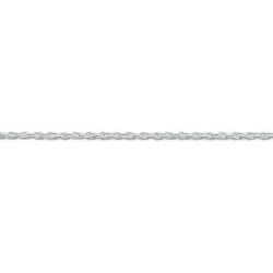 18 cm - 3,0 mm - maille forçat double - chaîne argent