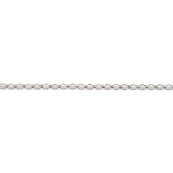 Larg. 3,8 mm - lg. 18 cm - Chaîne argent - jaseron - poids : 5,5 gr