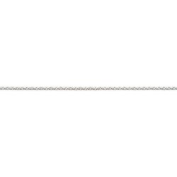 18 cm - 1,9 mm - maille forçat double diamantée 8 faces - chaîne argent