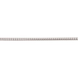 18 cm - 3,3 mm - maille gourmette frappée bombée - chaîne argent