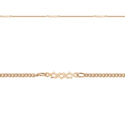CHAINES TAILLE PL.OR GOURMETTE ETOILES