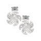 Boucles d'Oreilles - Argent traité - Fleurs 5 Petales