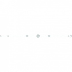 BRACELET 18CM AGT 925 FLEURS