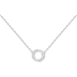 COLLIER 42CM - Argent traité - ROND FANTAISIE OZ