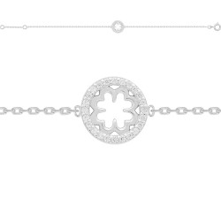BRACELET 18CM MEDAILLE - Argent traité - FANTAISIE DE OZ