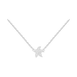 COLLIER 42 CM ARGT OZ ETOILE DE MER