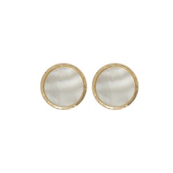 BO PUCE POR CERCLE MARTELE 7MM ET NACRE