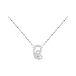 COLLIER 42CM AGT COEURS OZ