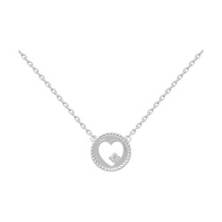 COLLIER 42CM AGT COEUR OZ