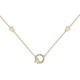 COLLIER 42CM POR OZ ET PAPILLON