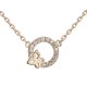 COLLIER 42CM POR OZ ET PAPILLON
