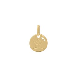 MEDAILLE P.OR RONDE 10MM ANGE