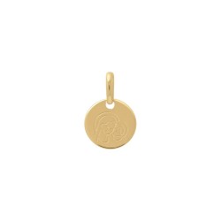MEDAILLE P.OR RONDE 10MM VIERGE A L ENFANT