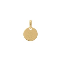 MEDAILLE P.OR RONDE 10MM ANGE
