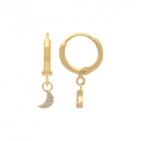 PETITE CREOLES P.OR PENDANT LUNES OZ