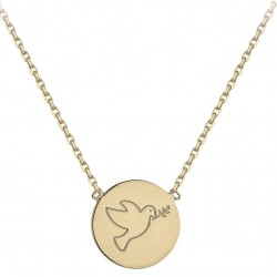 COLLIER 42CM PL OR PIECE COLOMBE ST ESPRIT