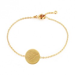BRACELET 18CM PL OR PIECE COLOMBE ST ESPRIT