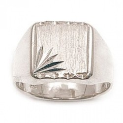 Bague argent - chevalière