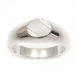 Bague argent - chevalière