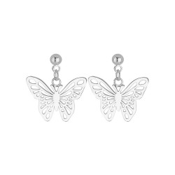 BO ARGENT 925 PAPILLON AJOURE