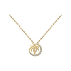 COLLIER 42CM P.OR PALMIER OZ