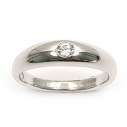 Bague argent - oxyde(s) de zirconium