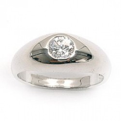 Bague argent - oxyde(s) de zirconium
