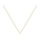 CHAINE P.OR 45CM MAILLE OVALE ALTERNEE