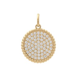 PENDENTIF P.OR CERCLE OZ BLANCS