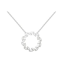 COLLIER 42CM AGT PETALES AJOUREES