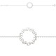 BRACELET 18CM AGT PETALES AJOUREES