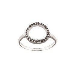 BAGUE CERCLE OZ NOIR
