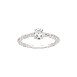 BAGUE AGT CZ BLANC ET CZ BLANC
