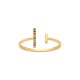 BAGUE P.OR BARETTE MULTICO OZ OUVERTE DEVANT