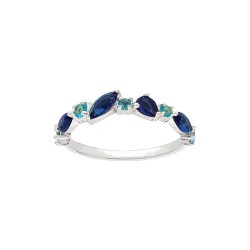 BAGUE AGT MULTI CZ BLEUS