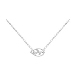Collier AGT GOUTTE FEUILLES DE LAURIER CZ