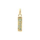 PENDENTIFS PL.OR TIKI TENDRESSE TURQUOISE 13MM