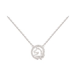 COLLIER 38CM AGT CERCLE OZ ET LICORNE