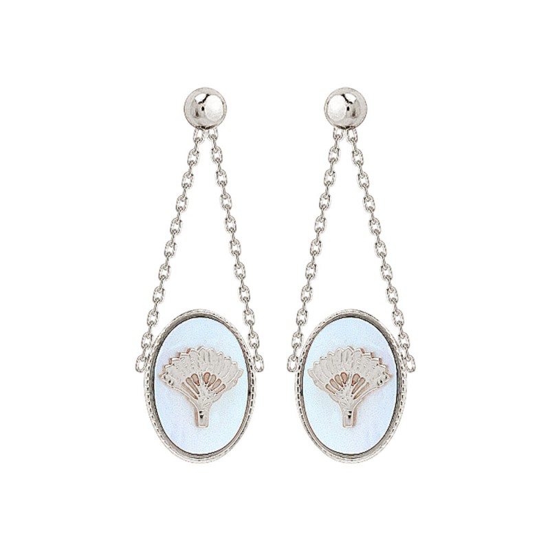 Boucles D'oreilles Vintage Argent 925 Dauphins - Style Années 70, Neuf Sans Emballage