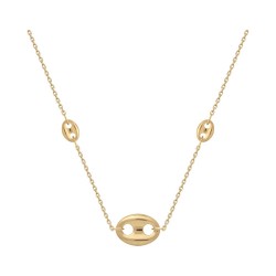 COLLIER 45CM P.OR GRAINS DE CAFE
